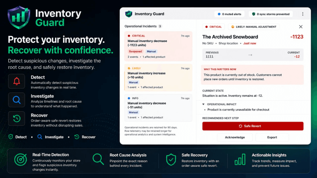 How to Investigate Unexpected Inventory Changes on Shopify | Inventory Guard
